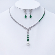 Show details for Popular Cubic Zirconia Luxury 2 Piece Jewelry Set