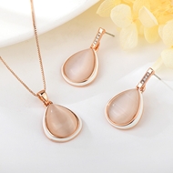 Show details for Zinc Alloy Rose Gold Plated 2 Piece Jewelry Set in Exclusive Design Show details for Zinc Alloy Rose Gold Plated 2 Piece Jewelry Set in Exclusive Design