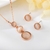 Picture of Latest Small Rose Gold Plated 2 Piece Jewelry Set