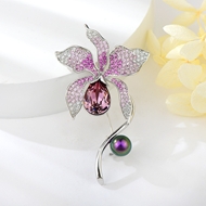 Show details for Flower Pink Brooche at Super Low Price