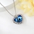 Picture of Funky Love & Heart Blue Pendant Necklace
