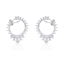 Show details for Buy Platinum Plated Copper or Brass Big Hoop Earrings with Wow Elements