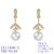 Picture of Copper or Brass Cubic Zirconia Dangle Earrings in Exclusive Design