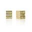 Show details for Copper or Brass Luxury Big Stud Earrings in Flattering Style