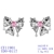 Picture of Hot Selling Platinum Plated Pink Dangle Earrings from Top Designer