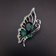 Show details for Butterfly Green Brooche in Exclusive Design
