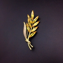 Show details for New Season Yellow Gold Plated Brooche Best Price