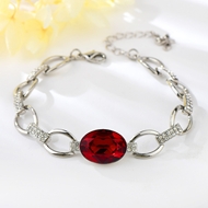 Show details for Swarovski Element Red Fashion Bangle Wholesale Price
