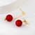 Picture of Popular Small Red Dangle Earrings