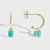 Picture of Sparkling Small Gold Plated Dangle Earrings