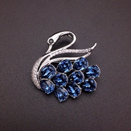 Show details for Good Swarovski Element Platinum Plated Brooche