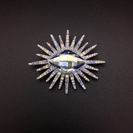 Show details for Reasonably Priced Platinum Plated White Brooche in Exclusive Design