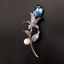 Show details for Famous Big Swarovski Element Brooche