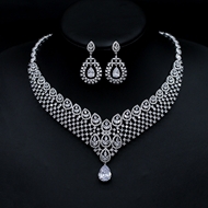 Show details for New Season White Big 2 Piece Jewelry Set with SGS/ISO Certification