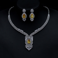 Show details for Luxury Big 2 Piece Jewelry Set with Worldwide Shipping