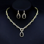 Show details for Charming Black Copper or Brass 2 Piece Jewelry Set at Great Low Price