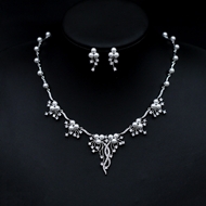 Show details for Copper or Brass White 2 Piece Jewelry Set at Super Low Price