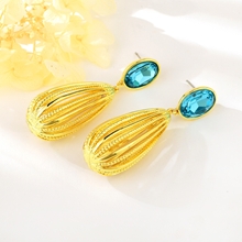 Show details for Featured Blue Big Dangle Earrings with Full Guarantee