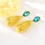 Picture of Featured Blue Big Dangle Earrings with Full Guarantee
