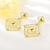 Picture of New Big Gold Plated Dangle Earrings