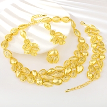 Show details for Zinc Alloy Gold Plated 4 Piece Jewelry Set from Certified Factory