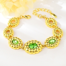 Show details for Recommended Green Artificial Crystal Fashion Bracelet from Top Designer