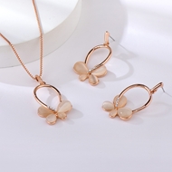 Show details for Low Cost Rose Gold Plated White 2 Piece Jewelry Set with Low Cost Show details for Low Cost Rose Gold Plated White 2 Piece Jewelry Set with Low Cost