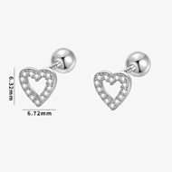 Picture of Low Price Platinum Plated Cubic Zirconia Stud Earrings from Trust-worthy Supplier