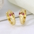 Picture of Featured Red Copper or Brass Huggie Earrings with Full Guarantee