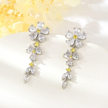 Show details for Copper or Brass Big Dangle Earrings with No-Risk Return