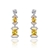 Picture of Big Platinum Plated Dangle Earrings of Original Design