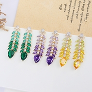 Picture of Distinctive Purple Big Dangle Earrings As a Gift