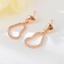 Show details for Copper or Brass Rose Gold Plated Stud Earrings in Flattering Style