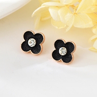 Show details for Eye-Catching Black Rose Gold Plated Stud Earrings in Bulk Show details for Eye-Catching Black Rose Gold Plated Stud Earrings in Bulk