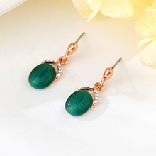 Show details for Hot Selling Green Small Dangle Earrings from Top Designer