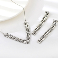 Show details for Platinum Plated Big 2 Piece Jewelry Set From Reliable Factory