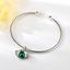 Show details for Beautiful Swarovski Element Platinum Plated Cuff Bangle