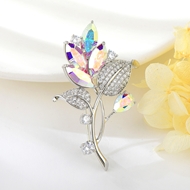 Show details for Fast Selling White Swarovski Element Brooche in Bulk