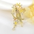 Picture of Nice Cubic Zirconia Gold Plated Brooche