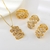 Picture of Good Quality Cubic Zirconia Gold Plated 3 Piece Jewelry Set