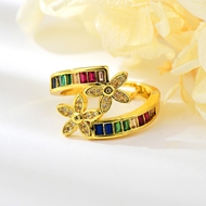 Show details for Flower Gold Plated Adjustable Ring with Beautiful Craftmanship