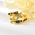 Picture of Flower Gold Plated Adjustable Ring with Beautiful Craftmanship