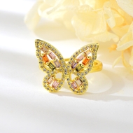 Show details for Copper or Brass Colorful Adjustable Ring Factory Direct Supply