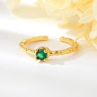 Show details for Famous Small Green Adjustable Ring