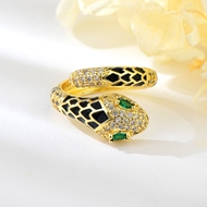 Show details for Charming Green Cubic Zirconia Adjustable Ring As a Gift
