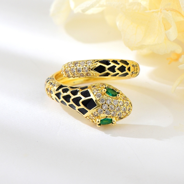 Picture of Charming Green Cubic Zirconia Adjustable Ring As a Gift