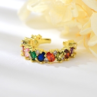 Show details for Delicate Cubic Zirconia Adjustable Ring with Fast Delivery