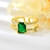 Picture of Irresistible Green Gold Plated Adjustable Ring For Your Occasions
