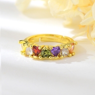 Show details for Delicate Colorful Adjustable Ring with Full Guarantee