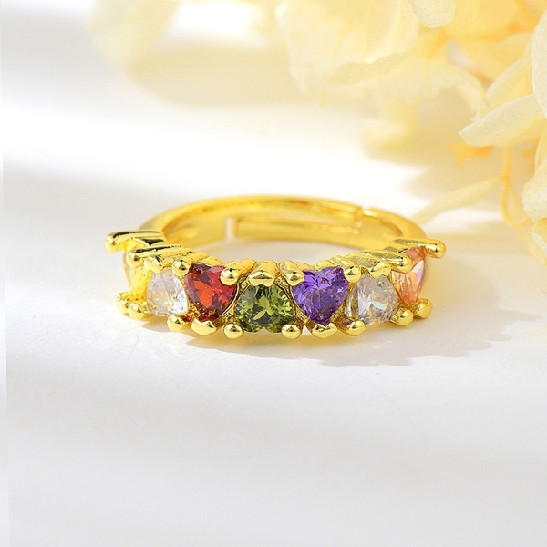 Picture of Delicate Colorful Adjustable Ring with Full Guarantee
